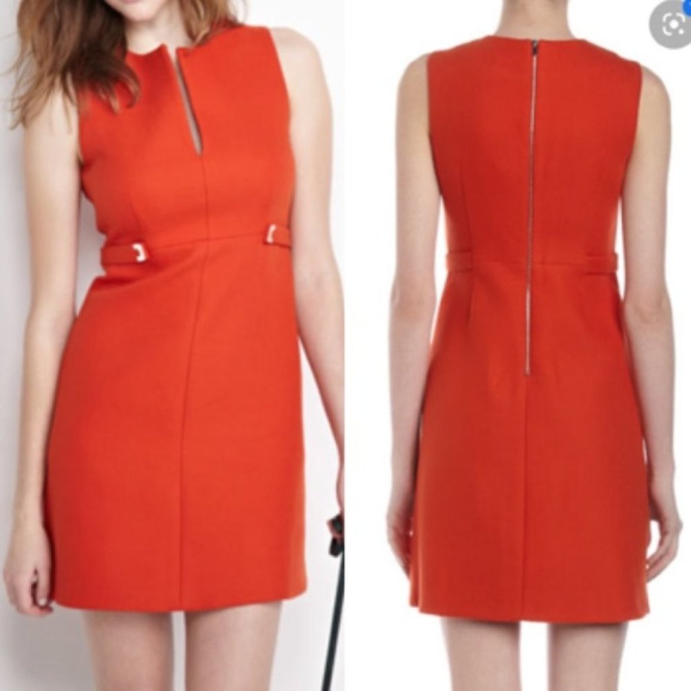 DIANE VON FURSTENBERG Evette A-Line Dress Size 6 / Burnt Orange Sleeveless